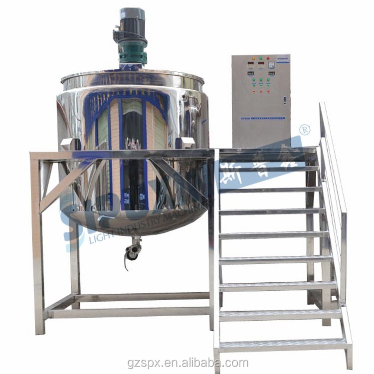 Without bottom homogenizer mixing tank