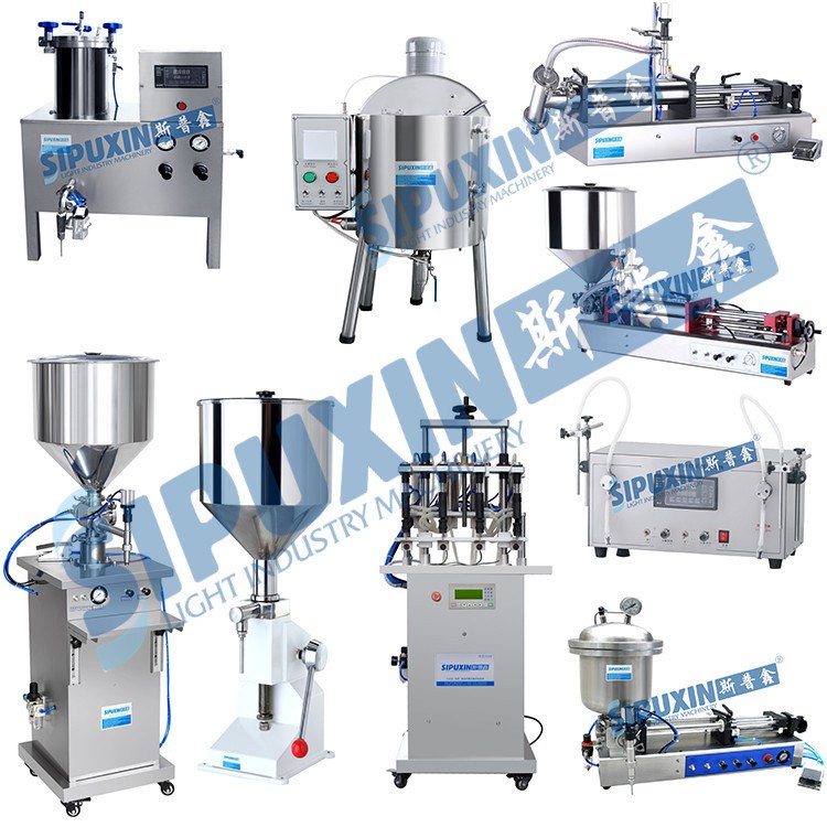Various filling machine for water,cream, nail polish, lipstick etc