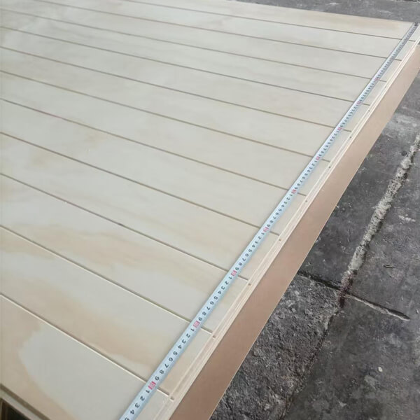 slotted pine ply