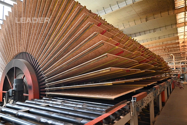 OSB board production line