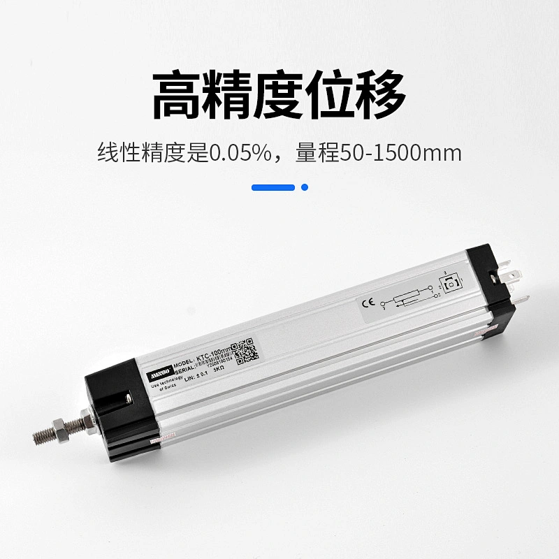 KTC-175mm linear and angular displacement transducers measure the displacement