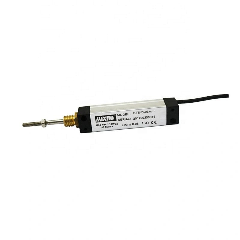 KTRC-10mm roll wheel gauge head 1k and 5k resistive linear self return spring position transducer