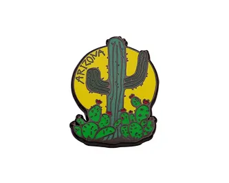 Custom Enamel Pins Cactus Cute Plants Style Badges Metal Pin Badges With Back Card & OPP Package