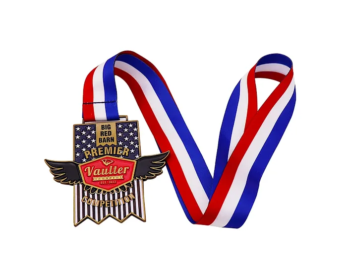 sport medal with ribbon