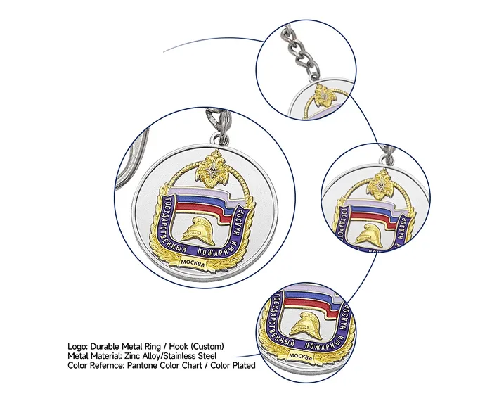 anime metal key chains
