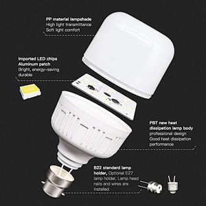High Brightness Easy Installation Indoor other lighting bulbs light B22 E27 30W 40W 50W Bulb LED Lamp SKD led bulb raw material