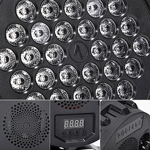 Full color rgb 4in1 led waterproof plastic par light 36 leds par stage lighting with remote controller