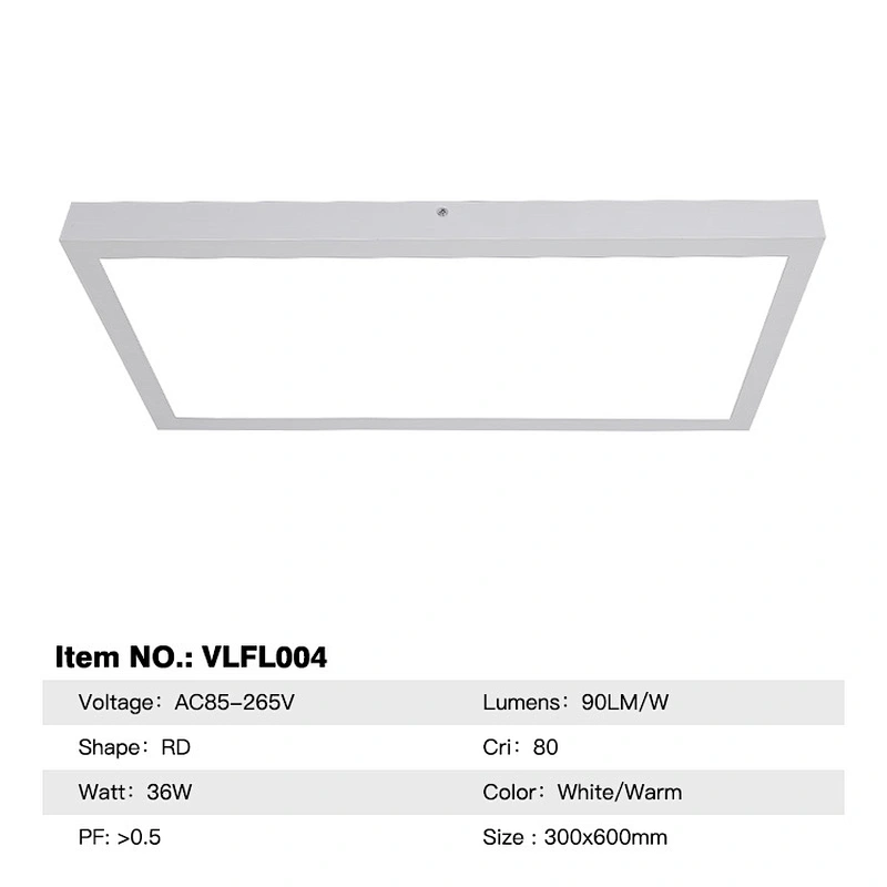 Office lamp 2x4 1x4 recessed suspending square classroom 60x60 30x30 60x30 integrated big flat panel light