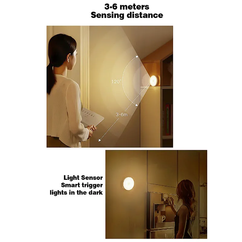Rechargeable Tap Lights Wireless LED Puck lamp Magnet Stick on Closet Light for Cabinet Wardrobe Counter Bedroom