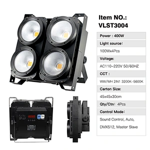 Custom color Warmwhite Coolwhite 2x100w stage light 4x100w 4 eyes led cob blinder light for dj disco