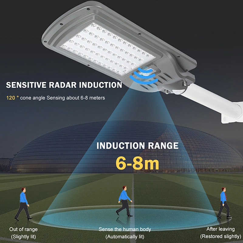 Hot sale outdoor lighting ip65 waterproof 60w 90w 120w abs all in one solar led street lamp