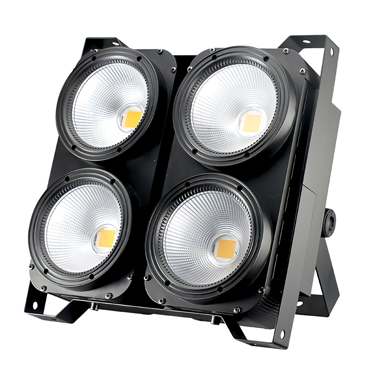 Custom color Warmwhite Coolwhite 2x100w stage light 4x100w 4 eyes led cob blinder light for dj disco