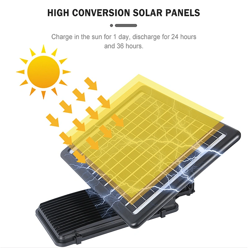 Hot sale outdoor IP65 Waterproof abs solar flood light 150w 100w split led solar street lamp with remote control