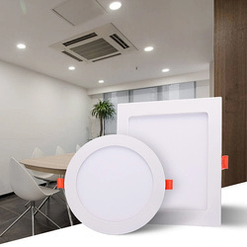 Panellight 3000k 5000k office hospital 9w 12w 18w 24w Indoor lamp Recessed Ceiling frameless led panel light