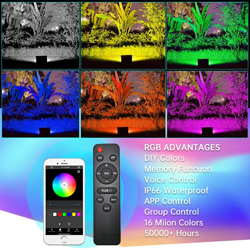 Building decoration 100w 400 500w led rgb flood light solar rgb led flood light 60w 50w solar flood light with smart driver