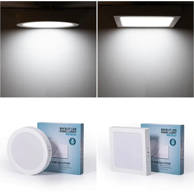 Conference room panel down light Round shape 12w 110v commercial lighting led LED Surface panellight