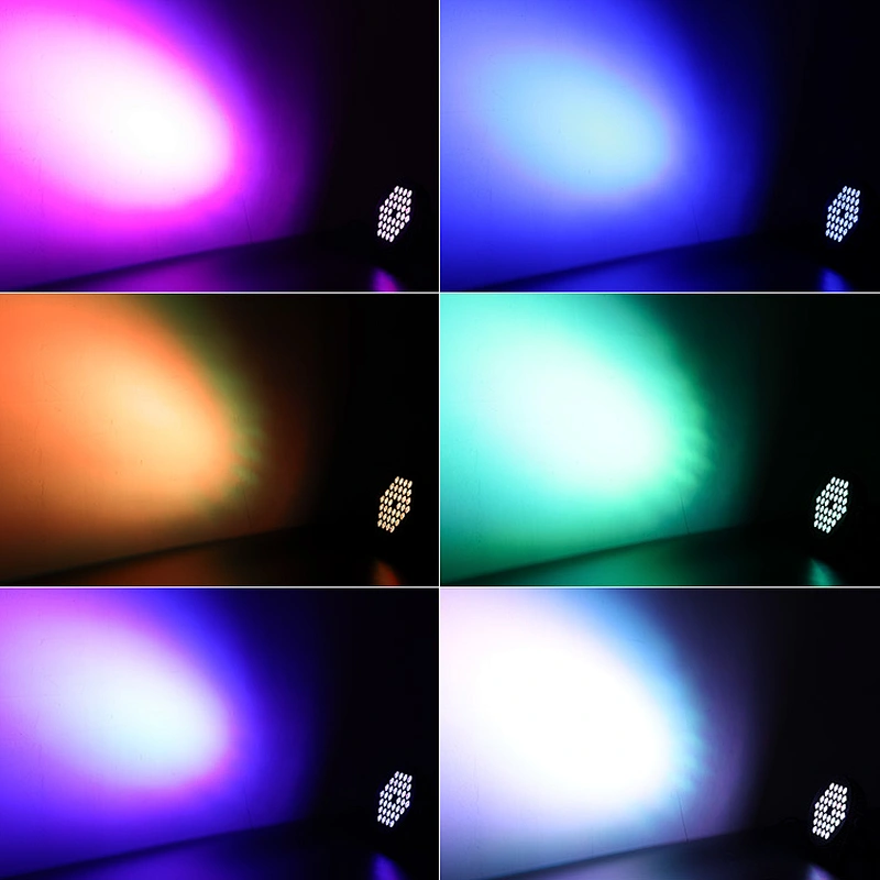 Full color rgb 4in1 led waterproof plastic par light 36 leds par stage lighting with remote controller