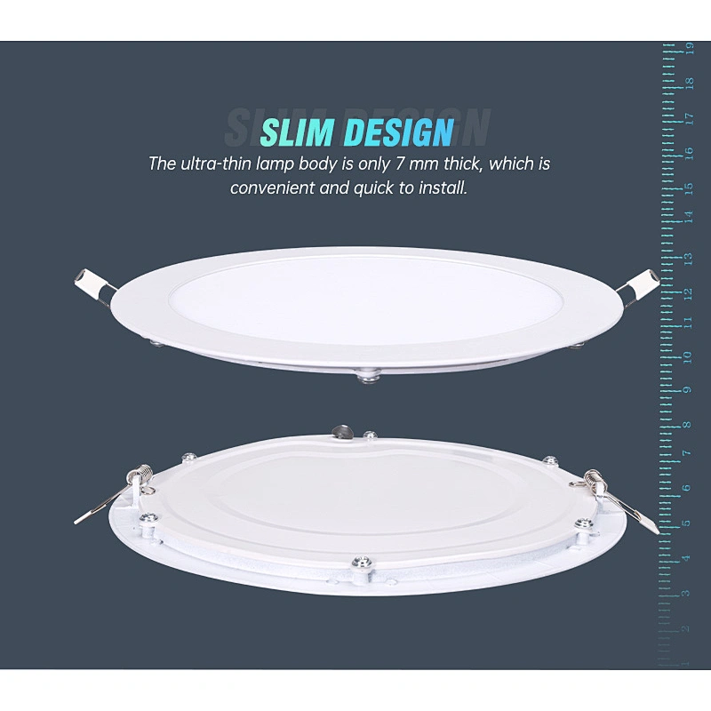 Round and square 110v panel light 12v dc 24 volt white round flat ceiling led light panel detect 220v ceiling light panel