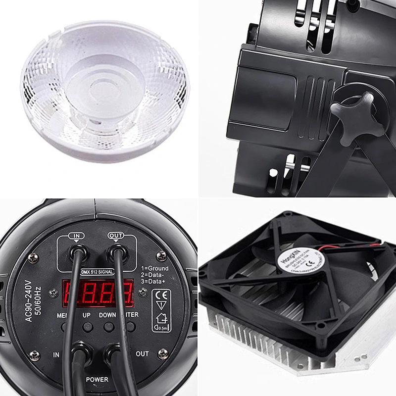 WOLINK 200w zoom theater 2in1 4 eyes cob par stage led lights for wedding and church