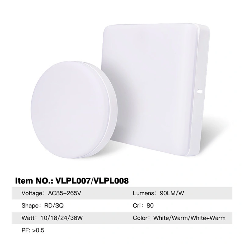 LED indoor light PC ABS plastic emergency panel lights engineering for Hospital ward room classroom Hotel restaurant