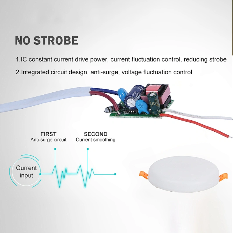 Panellight 3000k 5000k office hospital 9w 12w 18w 24w Indoor lamp Recessed Ceiling frameless led panel light