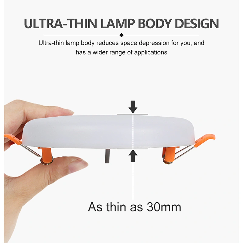 Panellight 3000k 5000k office hospital 9w 12w 18w 24w Indoor lamp Recessed Ceiling frameless led panel light