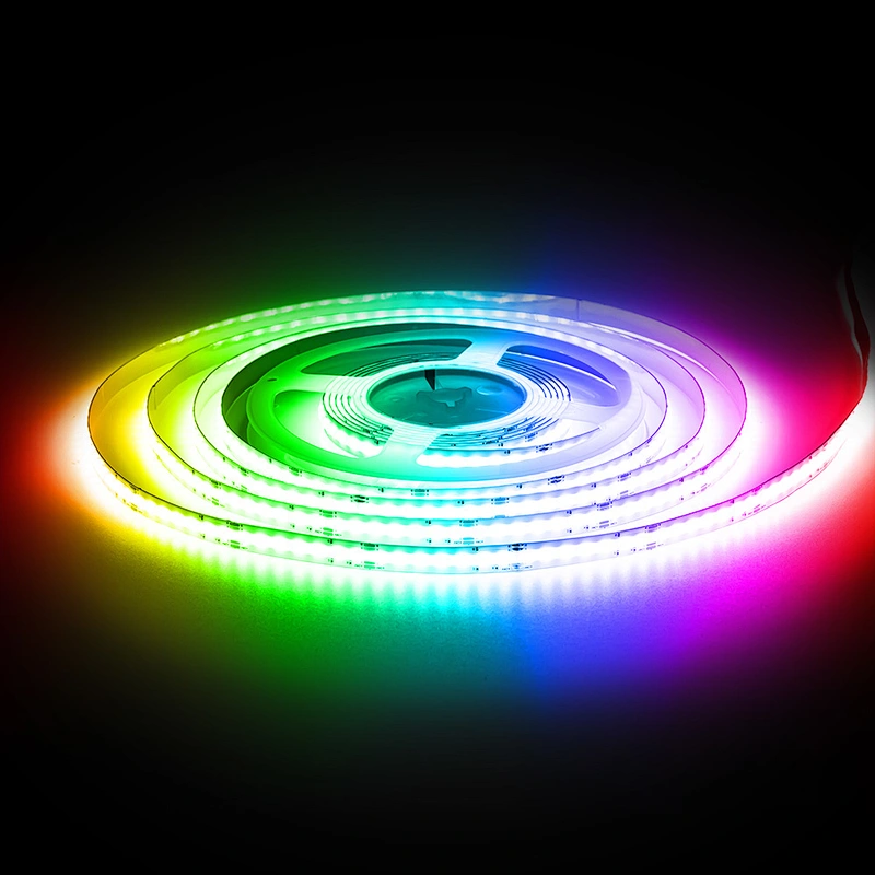 Smart wifi adjustable flexible cob led strips lights cct 3000k-6500k white 10m 30m foot well lighting strip