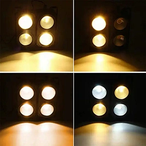 Custom color Warmwhite Coolwhite 2x100w stage light 4x100w 4 eyes led cob blinder light for dj disco