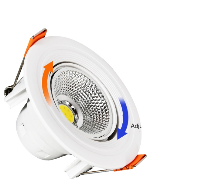 Hotel project lighting anti-glare dimmable 9w 12w led ceiling spot down light recessed downlights 4inch COB
