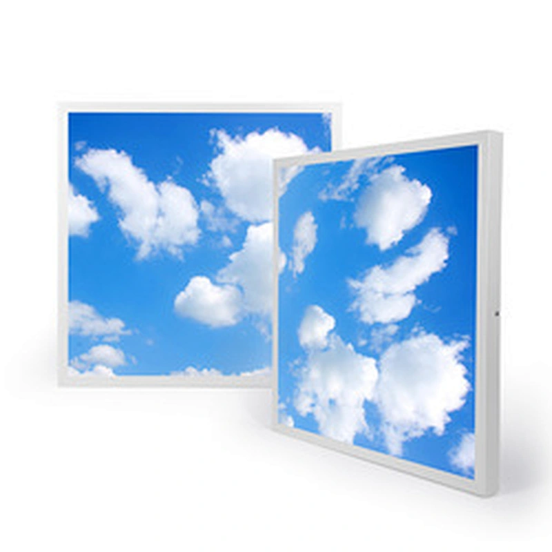 Indoor Decorative Roof artificial Skylights ultra slim Ceiling lamp 48w LED Blue Sky cloud Flat Panel Light