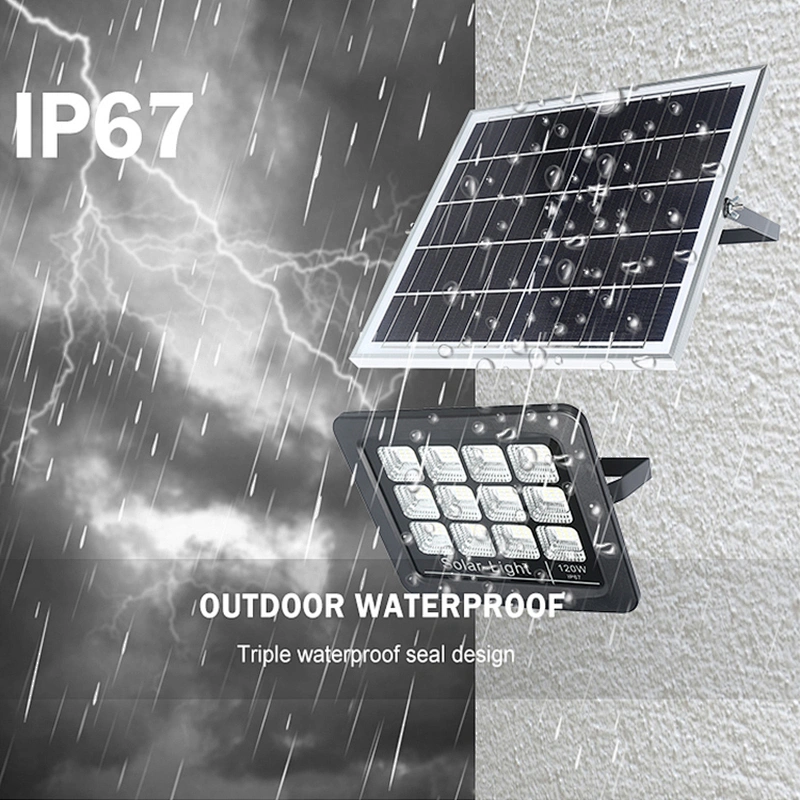 High lumen ip67 waterproof outdoor fixtures 160w 120w 250w solar led flood light 60w solar flood light