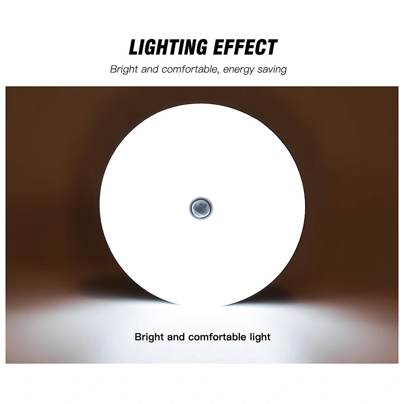 Apartment Aisle stairway human body sensor panel light round ceiling lamp for indoor home lighting