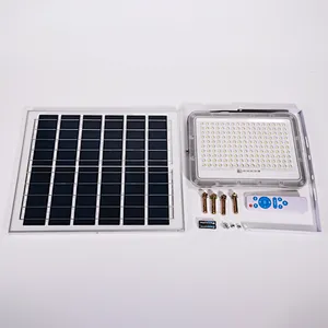 IP65 Waterproof sports dimmable solar thin led flood light warm white cold 200w 300w led solar powered flood lights 3000k 6000k