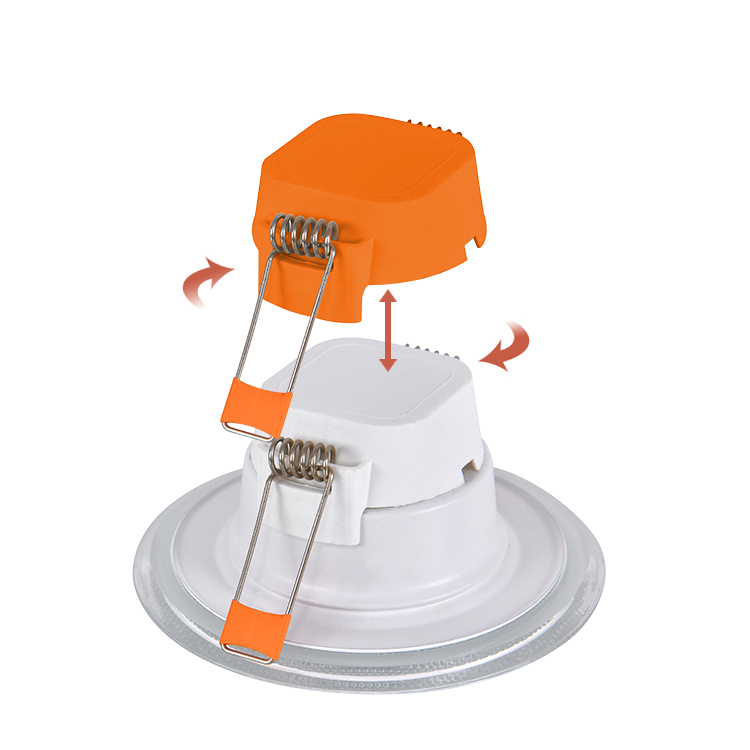 High quality BIS modern design glass downlight plastic housing 7w trimless led spotlight downlight for hotel project
