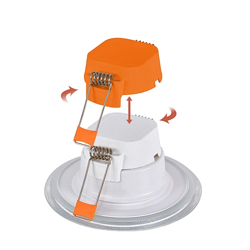 High quality BIS modern design glass downlight plastic housing 7w trimless led spotlight downlight for hotel project