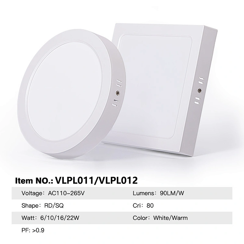 Conference room panel down light Round shape 12w 110v commercial lighting led LED Surface panellight