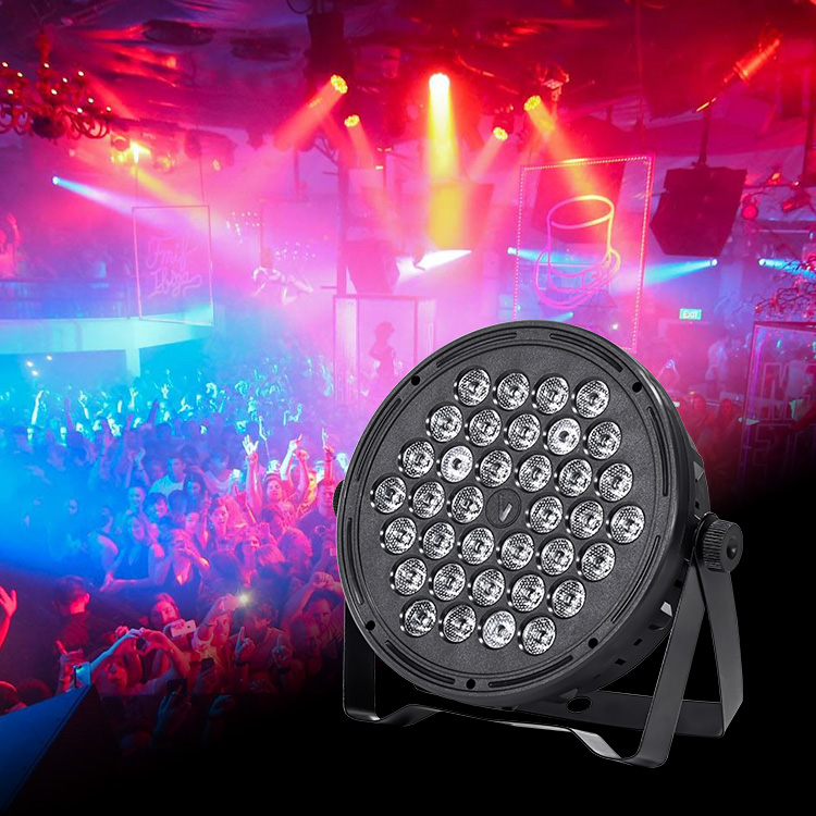 Full color rgb 4in1 led waterproof plastic par light 36 leds par stage lighting with remote controller