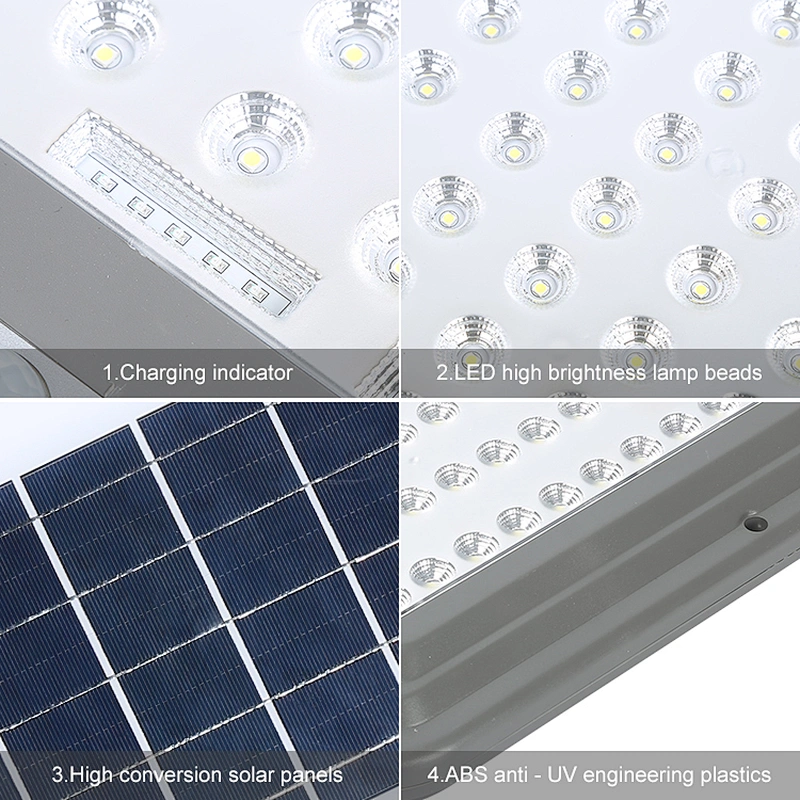 Hot sale outdoor lighting ip65 waterproof 60w 90w 120w abs all in one solar led street lamp
