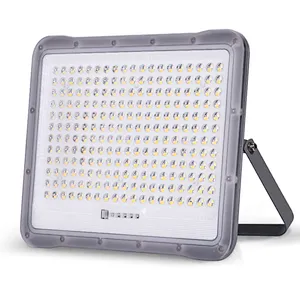 IP65 Waterproof sports dimmable solar thin led flood light warm white cold 200w 300w led solar powered flood lights 3000k 6000k