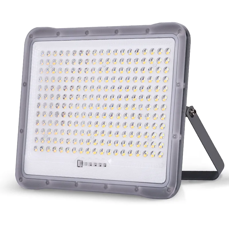 IP65 Waterproof sports dimmable solar thin led flood light warm white cold 200w 300w led solar powered flood lights 3000k 6000k