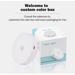 Rechargeable Tap Lights Wireless LED Puck lamp Magnet Stick on Closet Light for Cabinet Wardrobe Counter Bedroom
