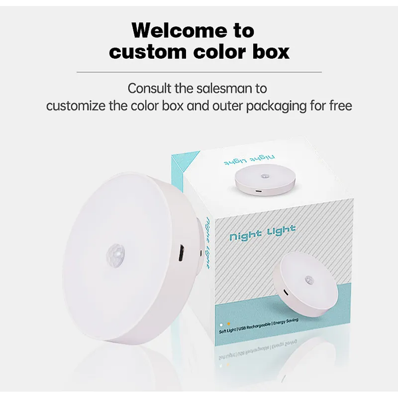 Rechargeable Tap Lights Wireless LED Puck lamp Magnet Stick on Closet Light for Cabinet Wardrobe Counter Bedroom