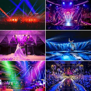 3w*9pcs Triangle 4 in 1 Moving Head Stage lamp RGBW Color 9 head spider laser moving light 9 eyes led
