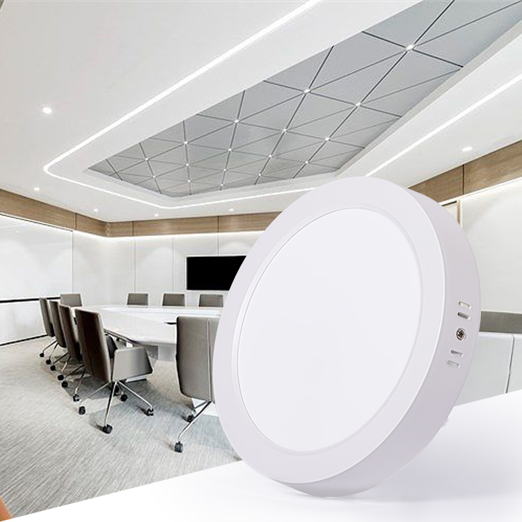 Conference room panel down light Round shape 12w 110v commercial lighting led LED Surface panellight
