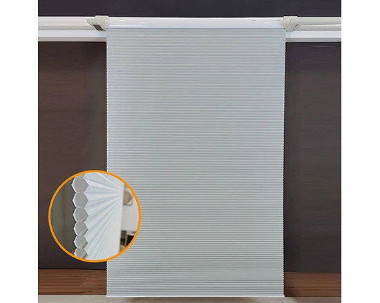Built-in Motorized honeycomb shade