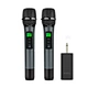 SD-U10 Double Wireless  Microphone Portable Receiver Uhf Microphone For Karaoke Speaker