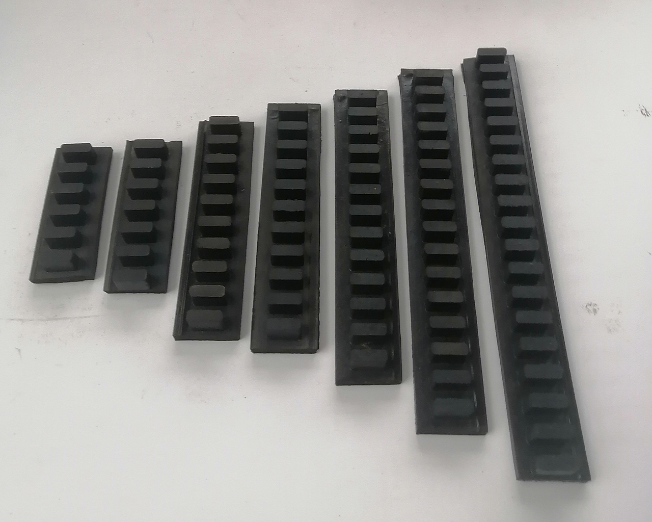 rubber glass transfer bars