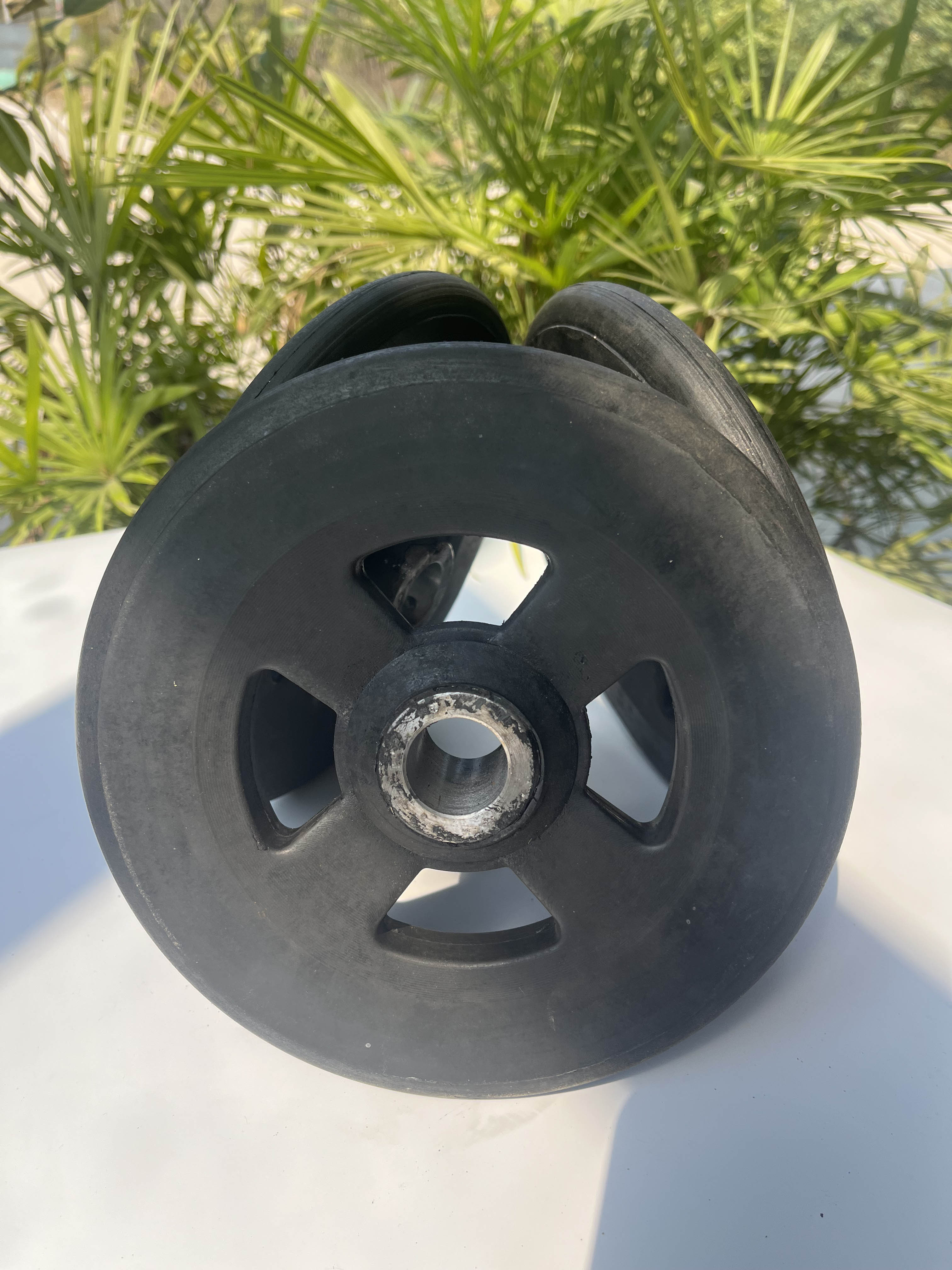 rubber cart wheels