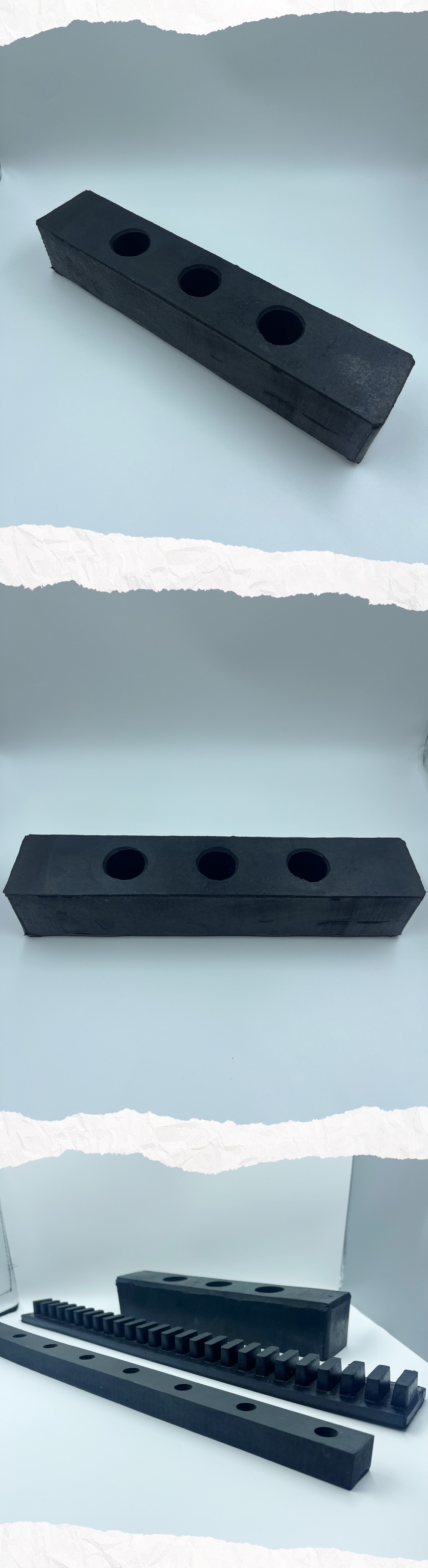 Glass conveyor rails