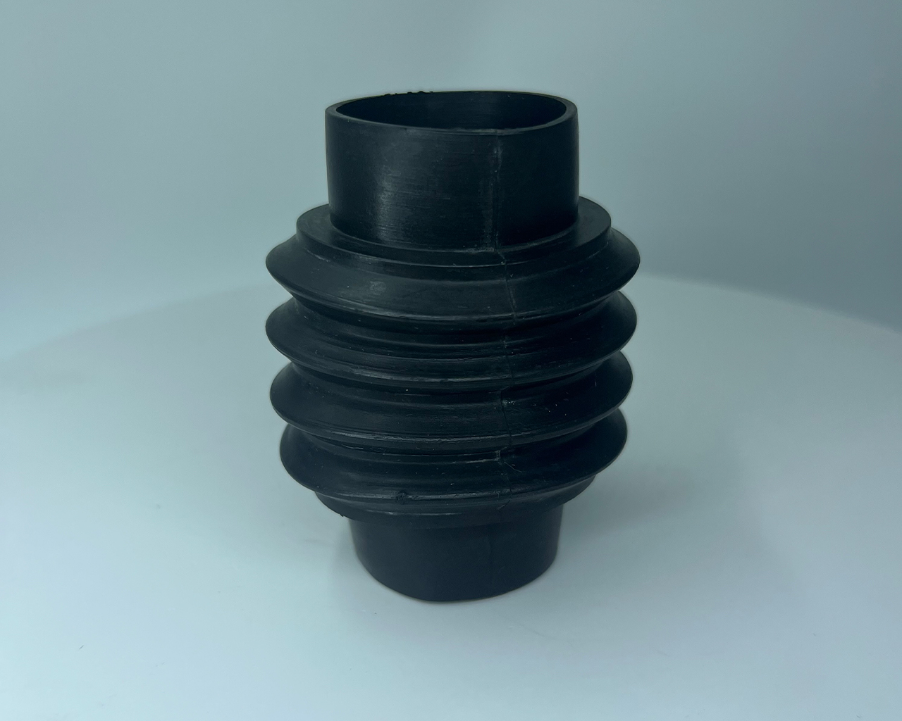 Rubber telescopic tube
